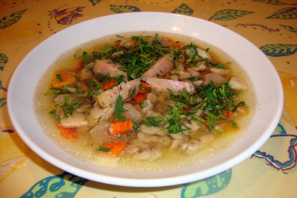 Pečeňové guľky a halušky do kosťovej polievky i mäsového vývaru (fotorecept) - obrázok 12