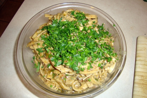 Cestoviny fettuccine s hustou hubovou omáčkou (fotorecept) - obrázok 10