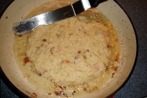 Zemiakové placky - nalešniky - so škvarkami a šunkou (fotorecept) - obrázok 6
