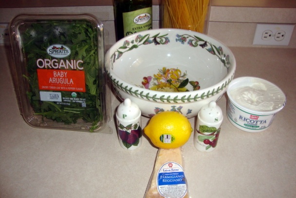 Špagety s ricottovou omáčkou a rukolou (fotorecept) - obrázok 1