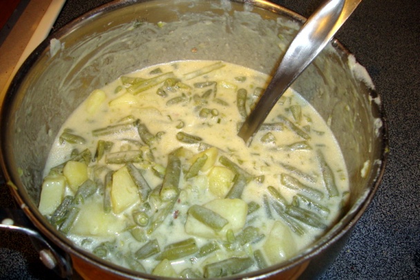 Bravčový perkelt kombinovaný s párkami k zelenej fazuľke (fotorecept) - obrázok 9