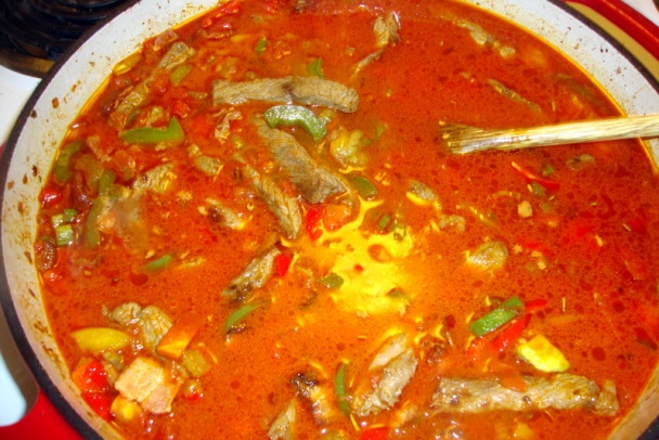 Hovädzie s trikolórou paprík (fotorecept) - obrázok 8