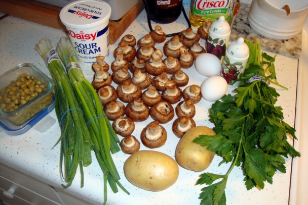 Hubník s bielou omáčkou (fotorecept) - obrázok 1