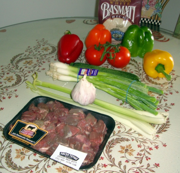 Hovädzie mäso s paprikami a s ryžou (fotorecept) - obrázok 1