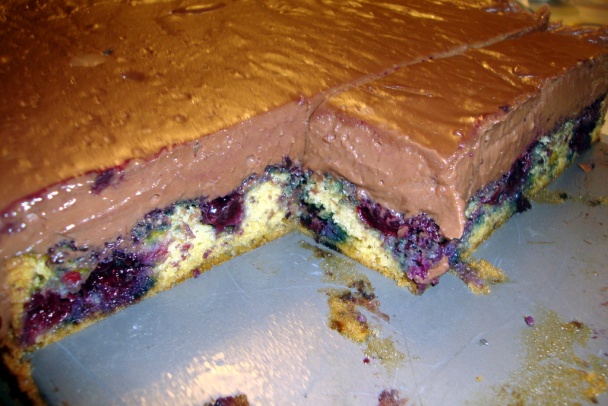 Piškótový zákusok s čučoriedkami a parížskym krémom (fotorecept) - obrázok 13