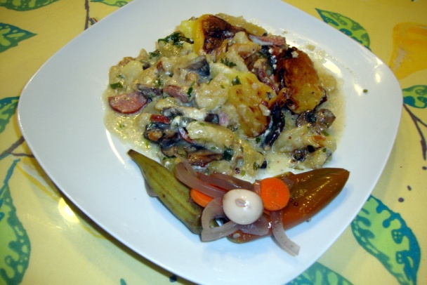 Chalupárske zemiaky zapečené s hubami (fotorecept) - obrázok 11