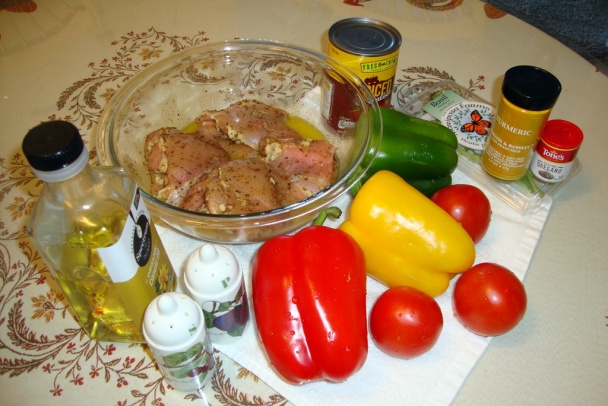 Kuracina zapečená s paprikami a paradajkami (fotorecept) - obrázok 2