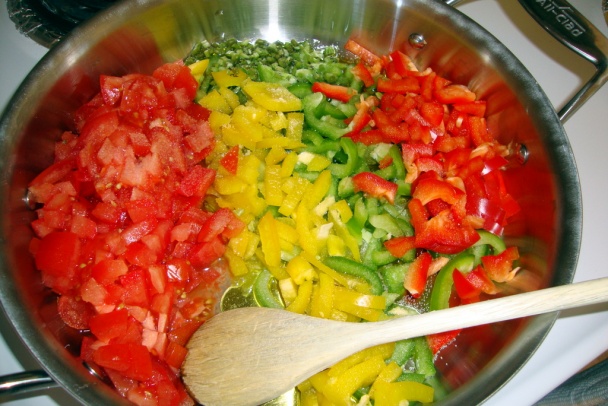 Kuracina zapečená s paprikami a paradajkami (fotorecept) - obrázok 3