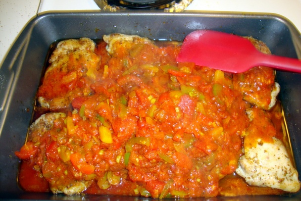 Kuracina zapečená s paprikami a paradajkami (fotorecept) - obrázok 8