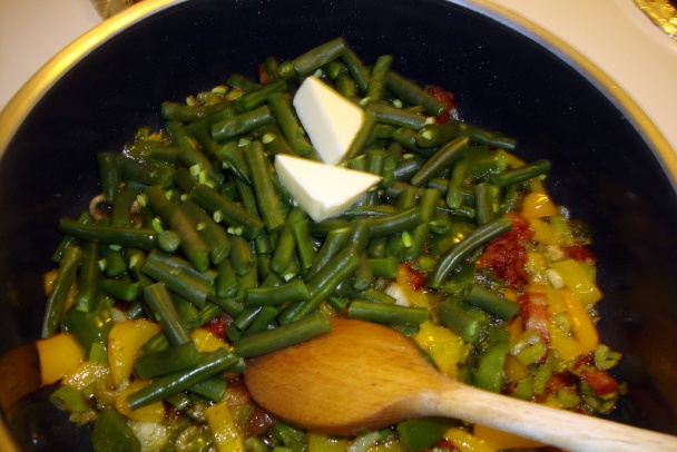 Teplý fazuľkový šalát so slaninou (fotorecept) - obrázok 3