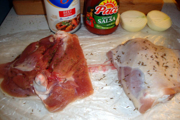 Pečené morčacie stehná so zemiakovými guľkami (fotorecept) - obrázok 1