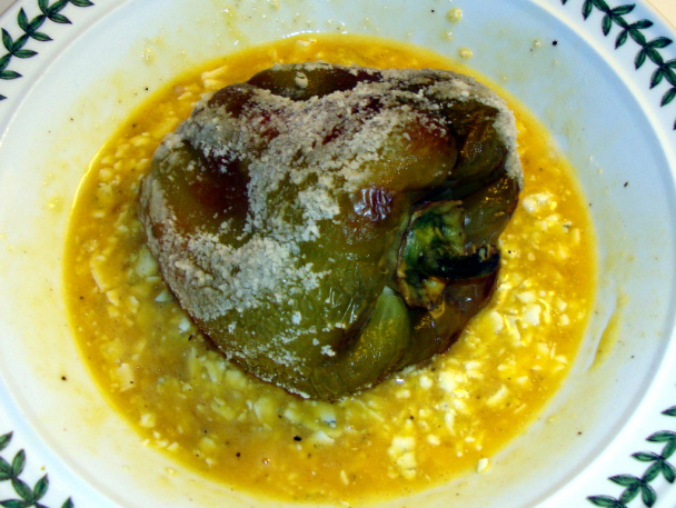 Pečená paprika plnená modrým syrom (fotorecept) - obrázok 5