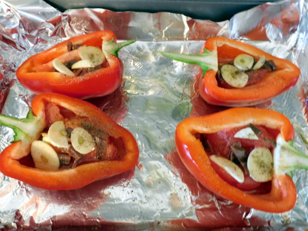 Kapie pečené s ančovičkami a paradajkami (fotorecept) - obrázok 5