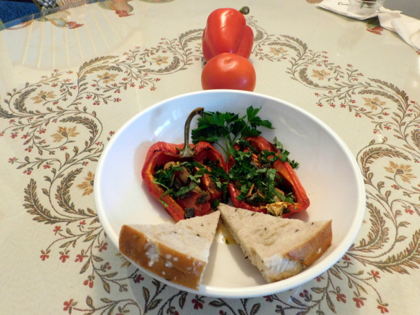 Kapie pečené s ančovičkami a paradajkami (fotorecept) - obrázok 7