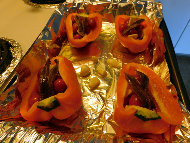 Kapie pečené s ančovičkami a paradajkami (fotorecept) - obrázok 9