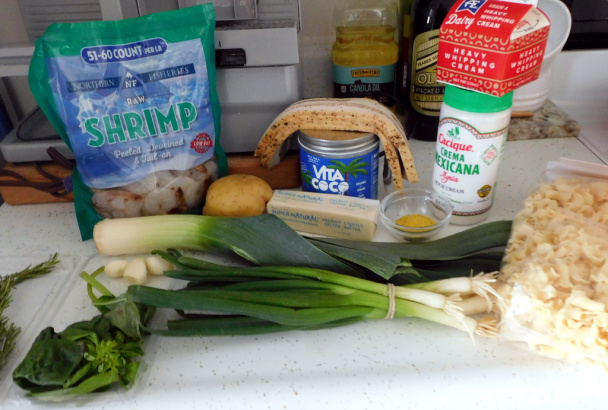 Cestoviny s Alfredo omáčkou a krevetami po mojom (fotorecept) - obrázok 1