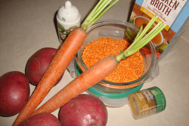 Pikantná polievka s oranžovou šošovicou (fotorecept) - obrázok 1