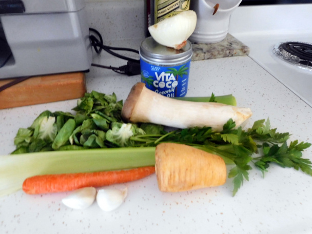 Zeleninová polievka s hlivou kotúčovou (fotorecept) - obrázok 1