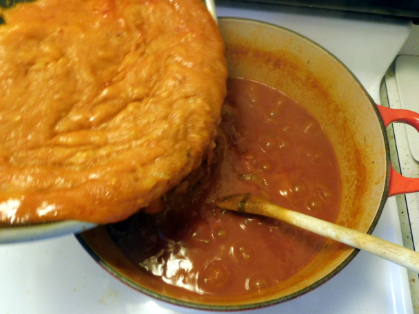 Paradajková kapusta s údeným bravčovým mäsom (fotorecept) - obrázok 8