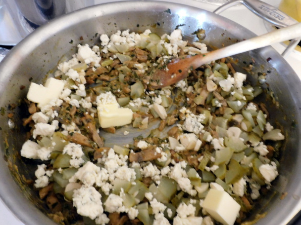 Dusené šampiňóny portobello a biele shimeji s nivou (fotorecept) - obrázok 6