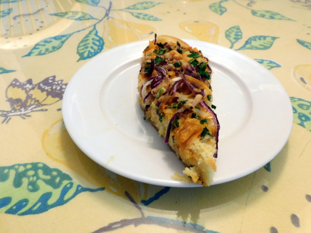 Focaccia so zemiakmi, pórom a syrom  (fotorecept) - obrázok 12