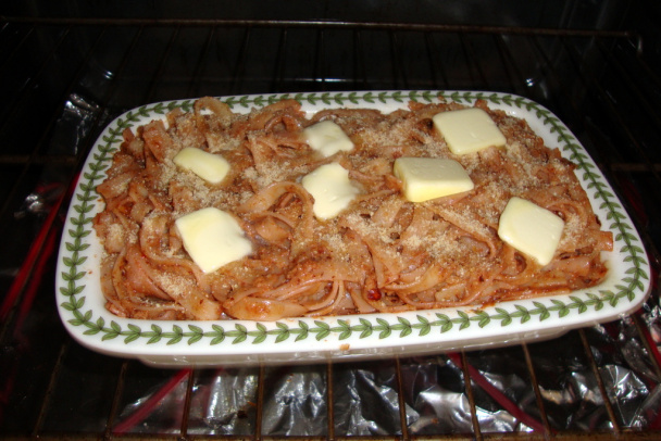 Rezance fettuccelle s lekvárom, lieskovcami a škvarkami (fotorecept) - obrázok 7