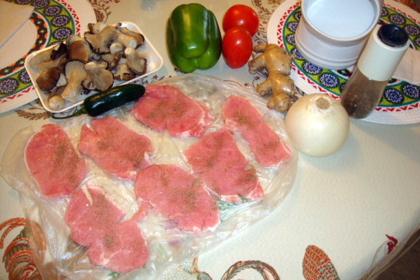 Bravčové plátky s čínskou hlivou a kuskusom (fotorecept) - obrázok 1