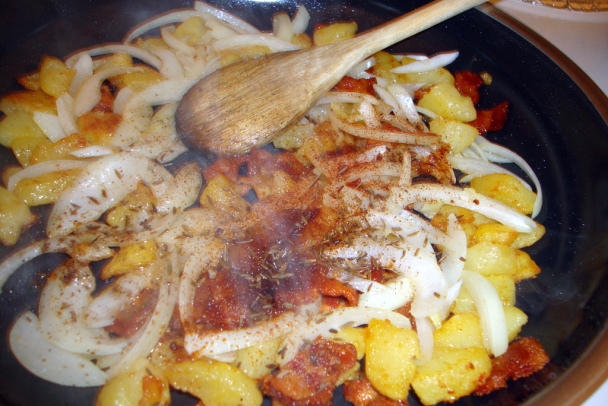 Sedliacka omeleta s hráškom (fotorecept) - obrázok 5