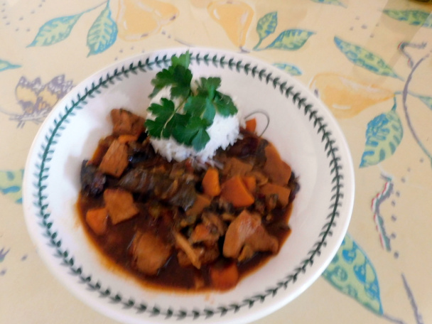 Bravčový guláš s batatami a hubami (fotorecept) - obrázok 14