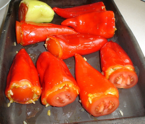 Pečená plnená paprika (fotorecept) - obrázok 3