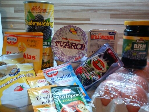 Tvarohovo-ostružinová bomba (fotorecept) - obrázok 1