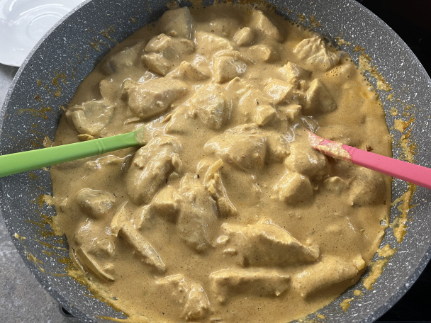 Maslové kurča (Butter chicken) (fotorecept) - obrázok 11