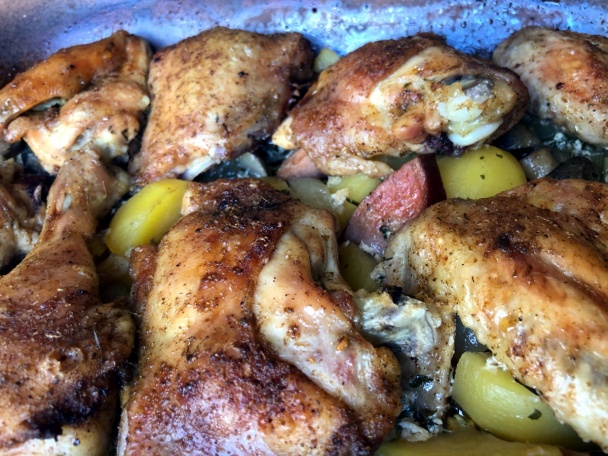 Kura pečené s prílohou (fotorecept) - obrázok 4