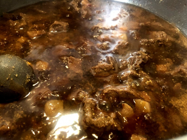 Divoké hovädzie s hrubozrnnou horčicou na čiernom pive (fotorecept) - obrázok 6