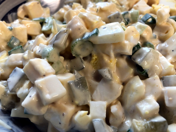 Hermelínový šalát s vajcom (fotorecept) - obrázok 5