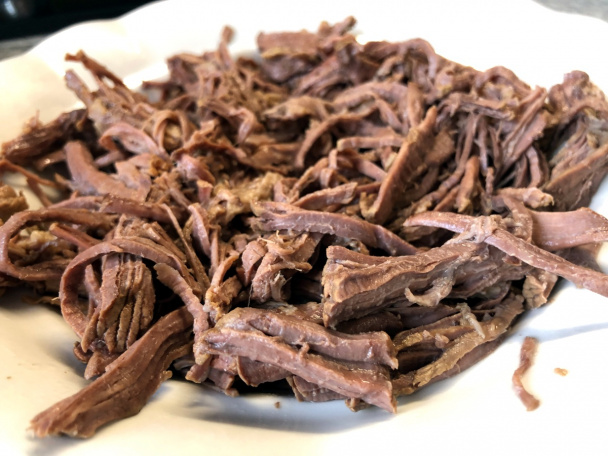 Hovädzie trhané s cibuľovo-horčicovou omáčkou (fotorecept) - obrázok 3