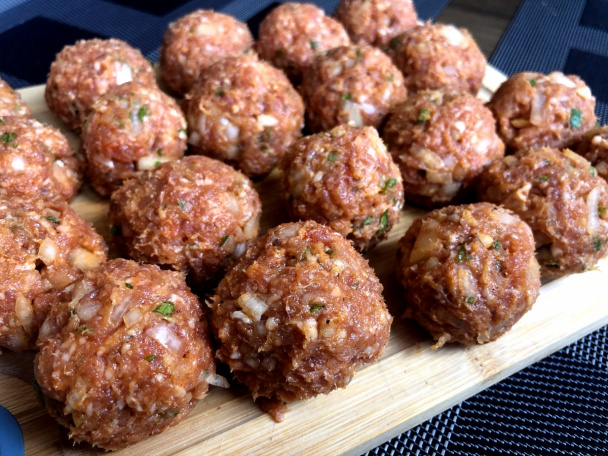 Kolienková zmes s mäsovými guľkami (fotorecept) - obrázok 3