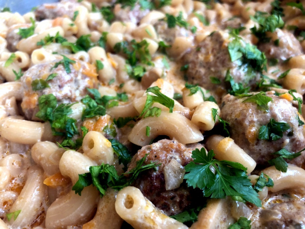 Kolienková zmes s mäsovými guľkami (fotorecept) - obrázok 8