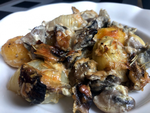 Šampiňónový pekáčik s novými zemiakmi (fotorecept) - obrázok 5