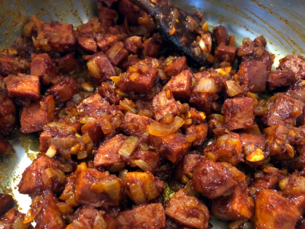 Buřtguláš so šampiňónmi (fotorecept) - obrázok 3