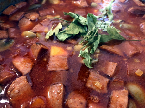 Buřtguláš so šampiňónmi (fotorecept) - obrázok 6