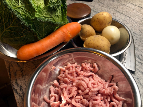 Kelová polievka s mletým mäsom (fotorecept) - obrázok 1