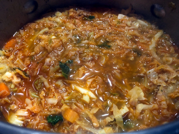 Kelová polievka s mletým mäsom (fotorecept) - obrázok 7