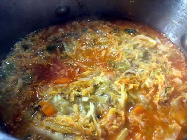 Kelová polievka s mletým mäsom (fotorecept) - obrázok 11