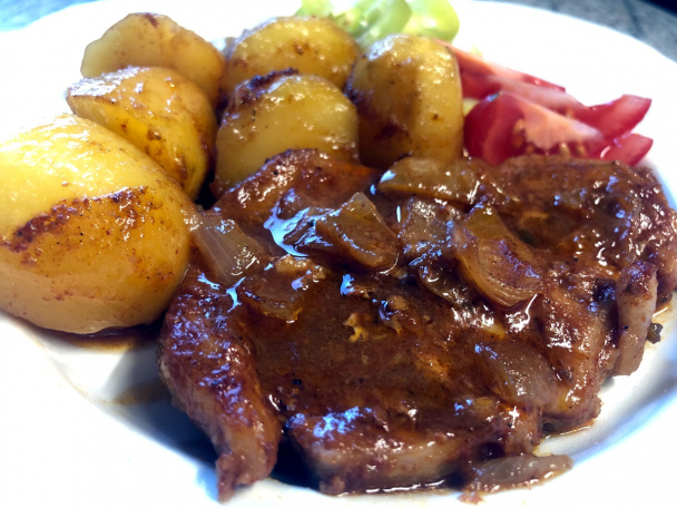 Marinované rezne pečené so zemiakmi (fotorecept) - obrázok 7
