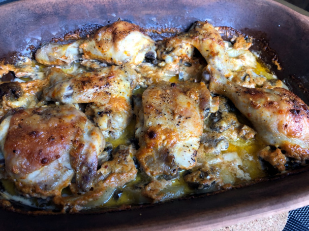 Kuracie stehná pečené na zemiakoch a šampiňónoch (fotorecept) - obrázok 4