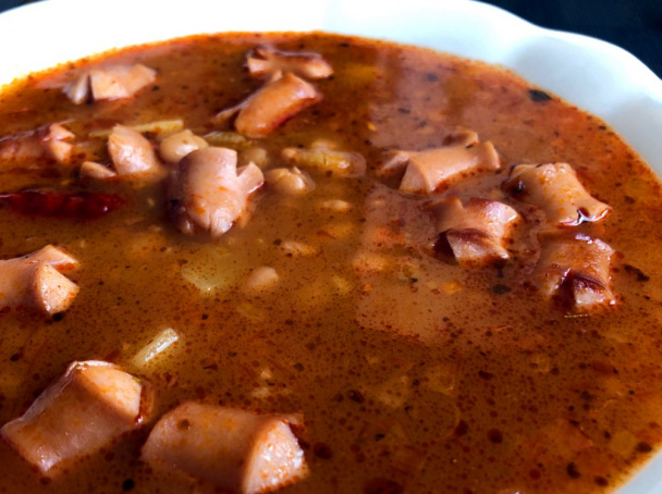 Frankfurtská polievka s fazuľou (fotorecept) - obrázok 8