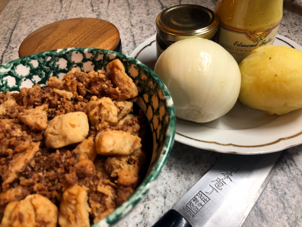 Pikantná oškvarková nátierka (fotorecept) - obrázok 1