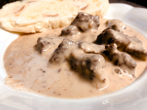 Hovädzie na cesnaku a smotane (fotorecept) - obrázok 10