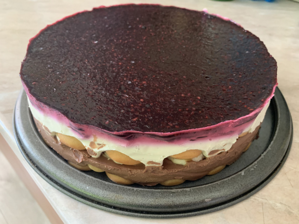 Nepečená torta s čokoládou a ovocným želé (fotorecept) - obrázok 10